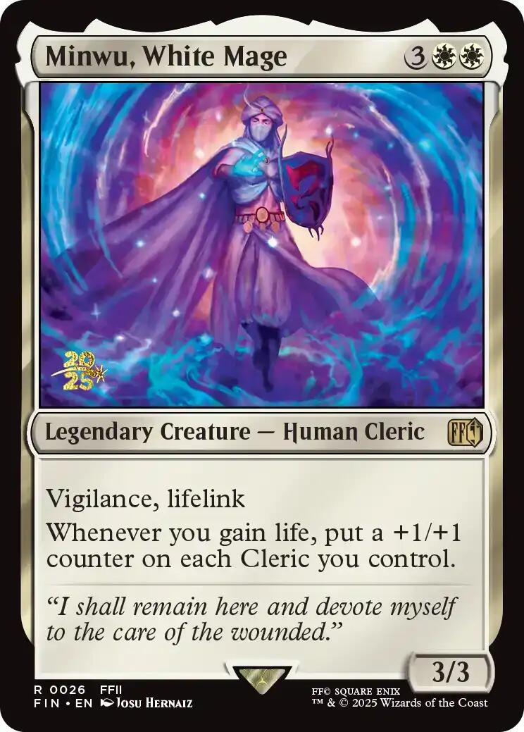 Minwu, White Mage [FINAL FANTASY Prerelease Promo] | Game Master's Emporium (The New GME)