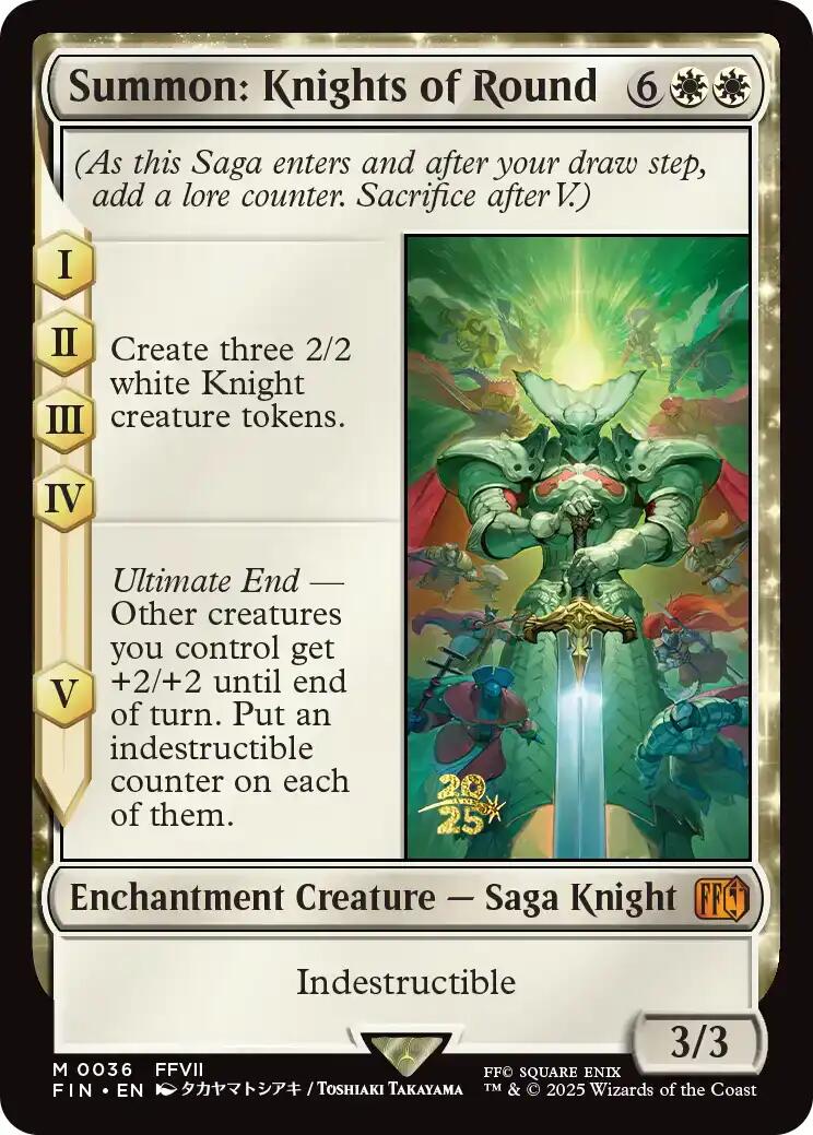 Summon: Knights of Round [FINAL FANTASY Prerelease Promo] | Game Master's Emporium (The New GME)