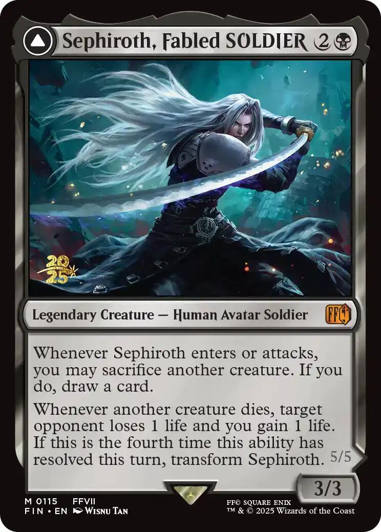 Sephiroth, Fabled SOLDIER [FINAL FANTASY Prerelease Promo] | Game Master's Emporium (The New GME)