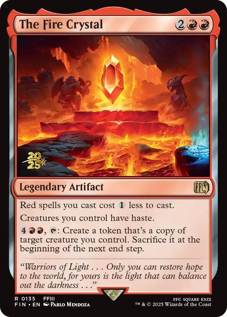 The Fire Crystal [FINAL FANTASY Prerelease Promo] | Game Master's Emporium (The New GME)