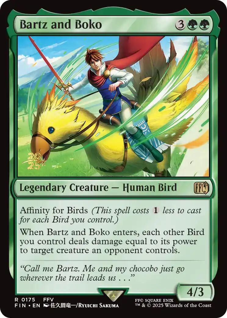 Bartz and Boko [FINAL FANTASY Prerelease Promo] | Game Master's Emporium (The New GME)