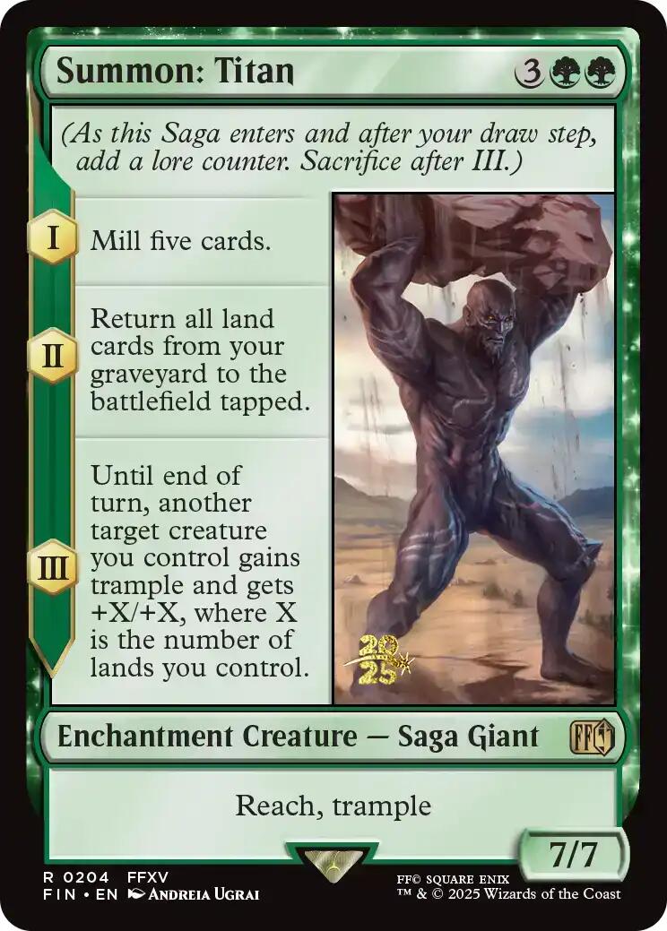 Summon: Titan [FINAL FANTASY Prerelease Promo] | Game Master's Emporium (The New GME)