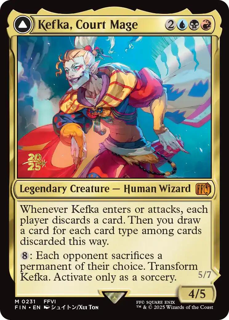 Kefka, Court Mage // Kefka, Ruler of Ruin [FINAL FANTASY Prerelease Promo] | Game Master's Emporium (The New GME)