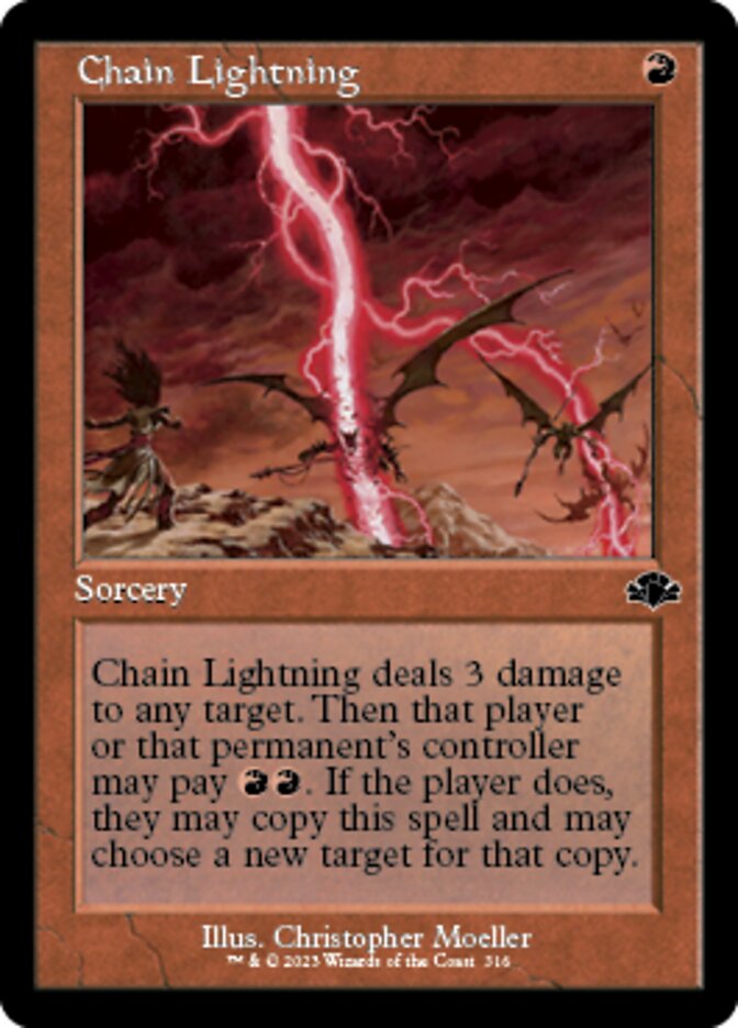 Chain Lightning (Retro) [Dominaria Remastered] | Game Master's Emporium (The New GME)