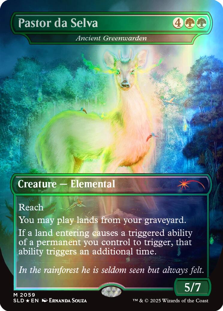 Pastor da Selva - Ancient Greenwarden (Rainbow Foil) [Secret Lair Drop Series] | Game Master's Emporium (The New GME)