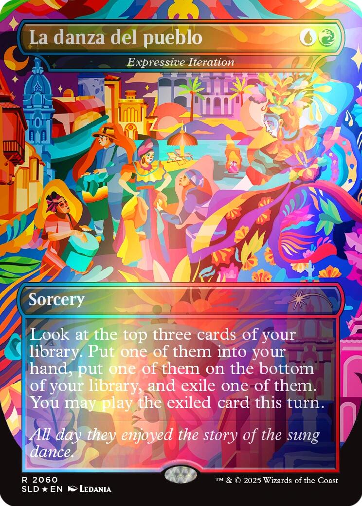 La danza del pueblo - Expressive Iteration (Rainbow Foil) [Secret Lair Drop Series] | Game Master's Emporium (The New GME)
