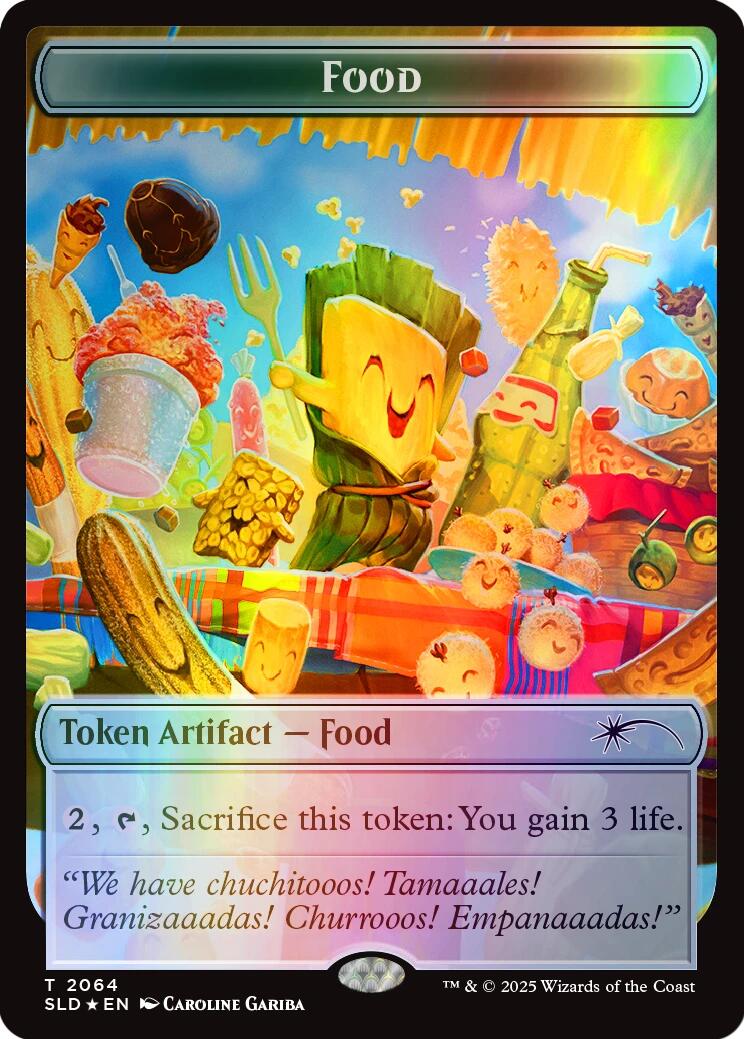 Food Token (2064) (Rainbow Foil) [Secret Lair Drop Series] | Game Master's Emporium (The New GME)