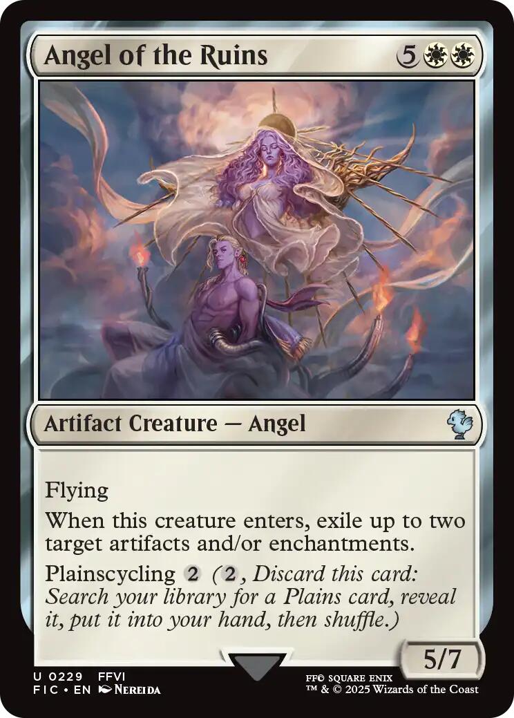 Angel of the Ruins (Surge Foil) [FINAL FANTASY Commander] | Game Master's Emporium (The New GME)