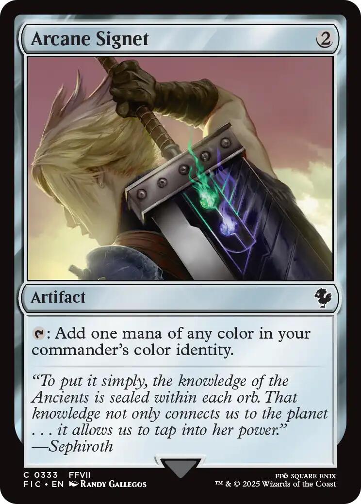 Arcane Signet (0333) (Surge Foil) [FINAL FANTASY Commander] | Game Master's Emporium (The New GME)