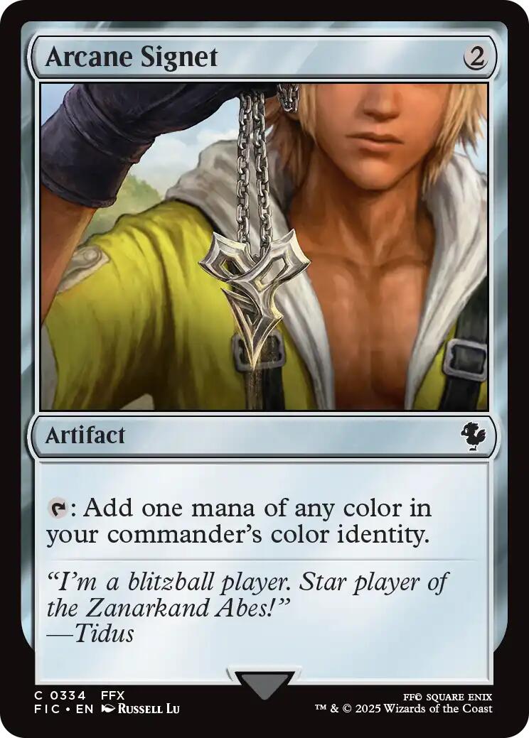 Arcane Signet (0334) (Surge Foil) [FINAL FANTASY Commander] | Game Master's Emporium (The New GME)