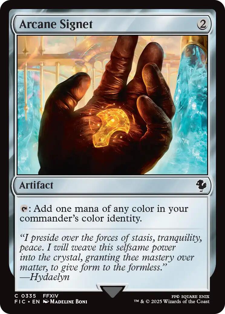 Arcane Signet (0335) (Surge Foil) [FINAL FANTASY Commander] | Game Master's Emporium (The New GME)