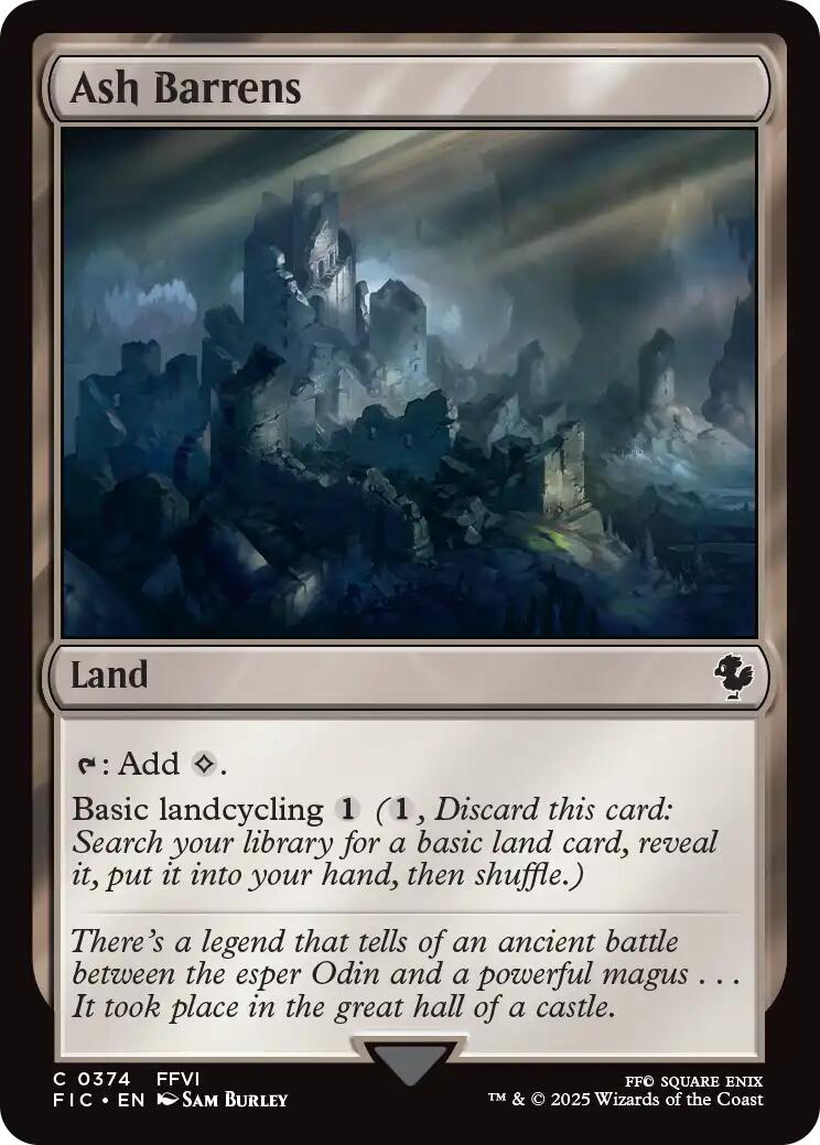 Ash Barrens (Surge Foil) [FINAL FANTASY Commander] | Game Master's Emporium (The New GME)