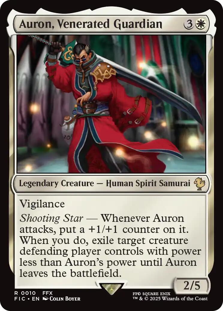 Auron, Venerated Guardian (Surge Foil) [FINAL FANTASY Commander] | Game Master's Emporium (The New GME)