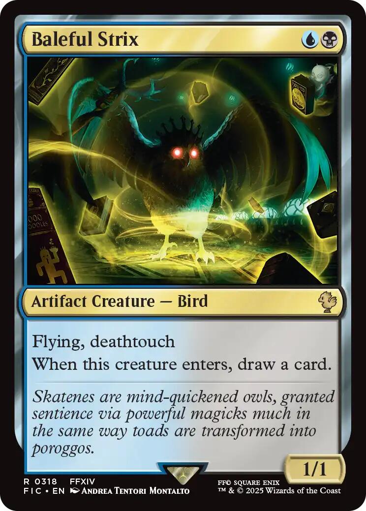 Baleful Strix (Surge Foil) [FINAL FANTASY Commander] | Game Master's Emporium (The New GME)
