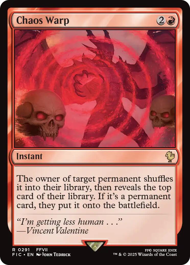 Chaos Warp (Surge Foil) [FINAL FANTASY Commander] | Game Master's Emporium (The New GME)