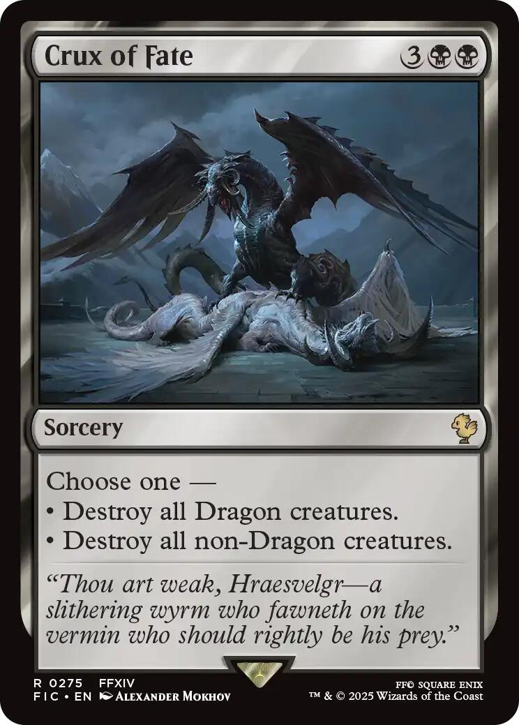 Crux of Fate (Surge Foil) [FINAL FANTASY Commander] | Game Master's Emporium (The New GME)