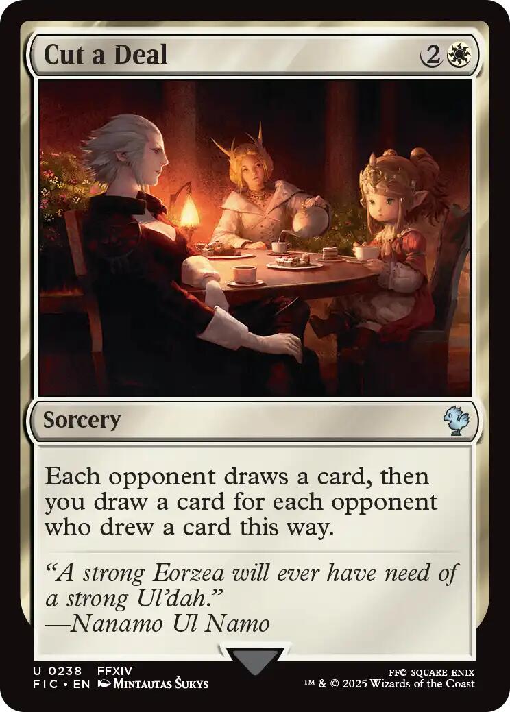 Cut a Deal (Surge Foil) [FINAL FANTASY Commander] | Game Master's Emporium (The New GME)