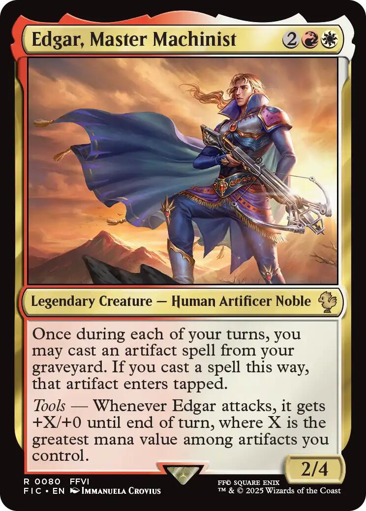 Edgar, Master Machinist (Surge Foil) [FINAL FANTASY Commander] | Game Master's Emporium (The New GME)