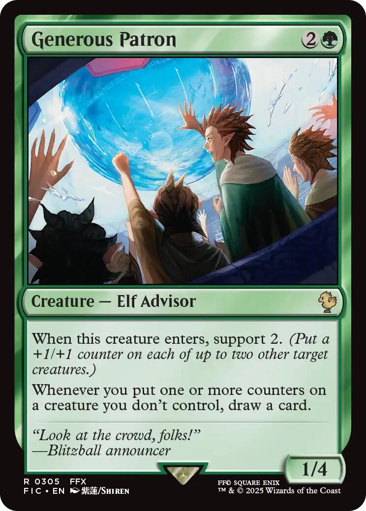 Generous Patron (Surge Foil) [FINAL FANTASY Commander] | Game Master's Emporium (The New GME)