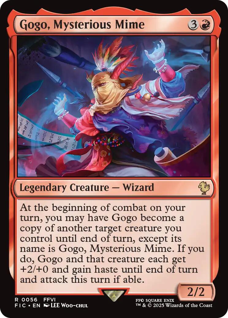 Gogo, Mysterious Mime (Surge Foil) [FINAL FANTASY Commander] | Game Master's Emporium (The New GME)