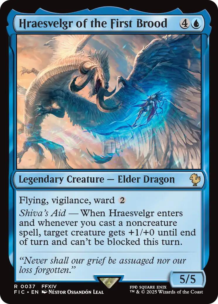 Hraesvelgr of the First Brood (Surge Foil) [FINAL FANTASY Commander] | Game Master's Emporium (The New GME)