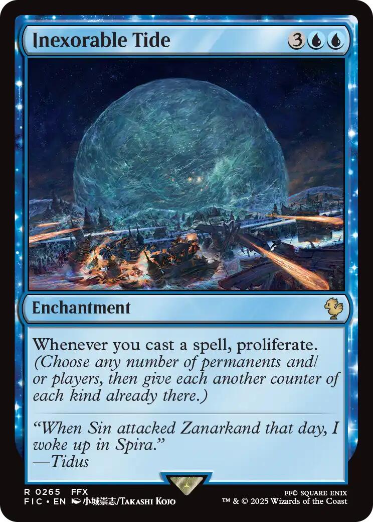 Inexorable Tide (Surge Foil) [FINAL FANTASY Commander] | Game Master's Emporium (The New GME)