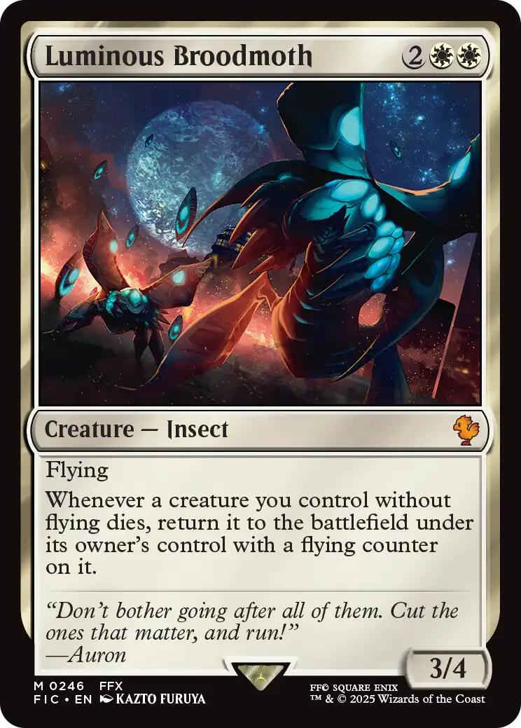 Luminous Broodmoth (Surge Foil) [FINAL FANTASY Commander] | Game Master's Emporium (The New GME)