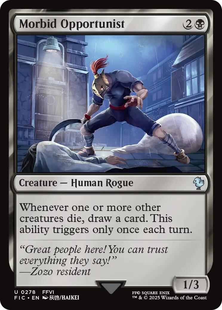 Morbid Opportunist (Surge Foil) [FINAL FANTASY Commander] | Game Master's Emporium (The New GME)