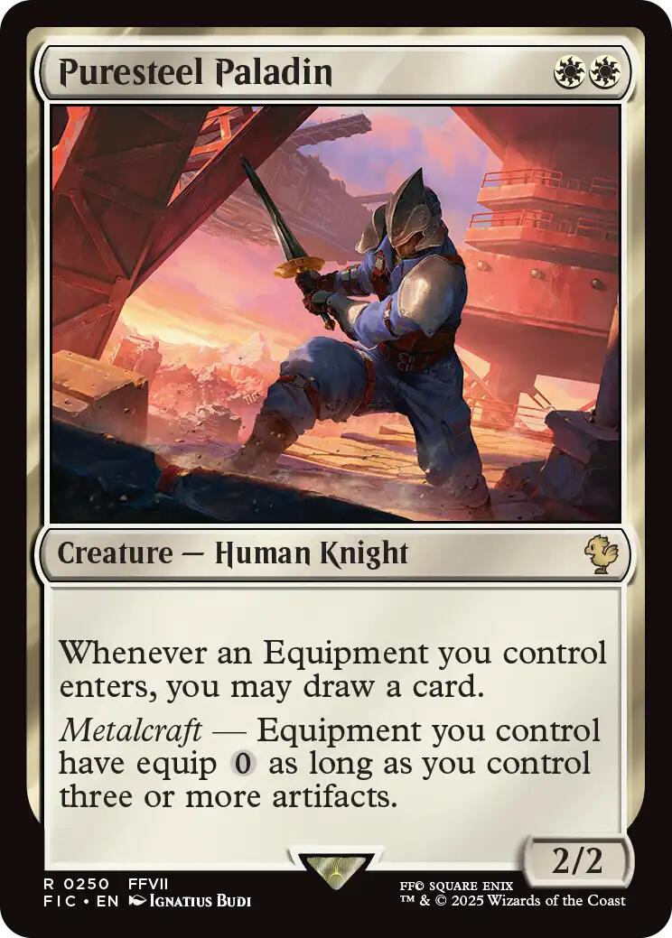 Puresteel Paladin (Surge Foil) [FINAL FANTASY Commander] | Game Master's Emporium (The New GME)