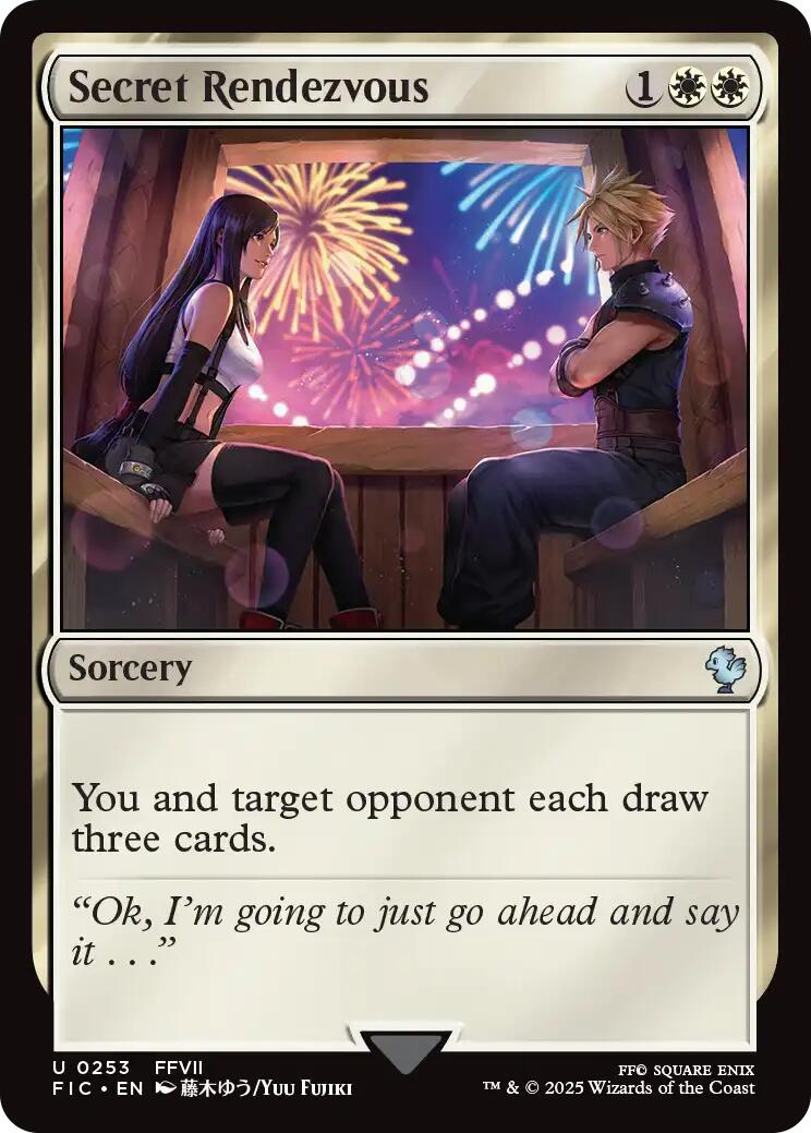 Secret Rendezvous (0253) (Surge Foil) [FINAL FANTASY Commander] | Game Master's Emporium (The New GME)