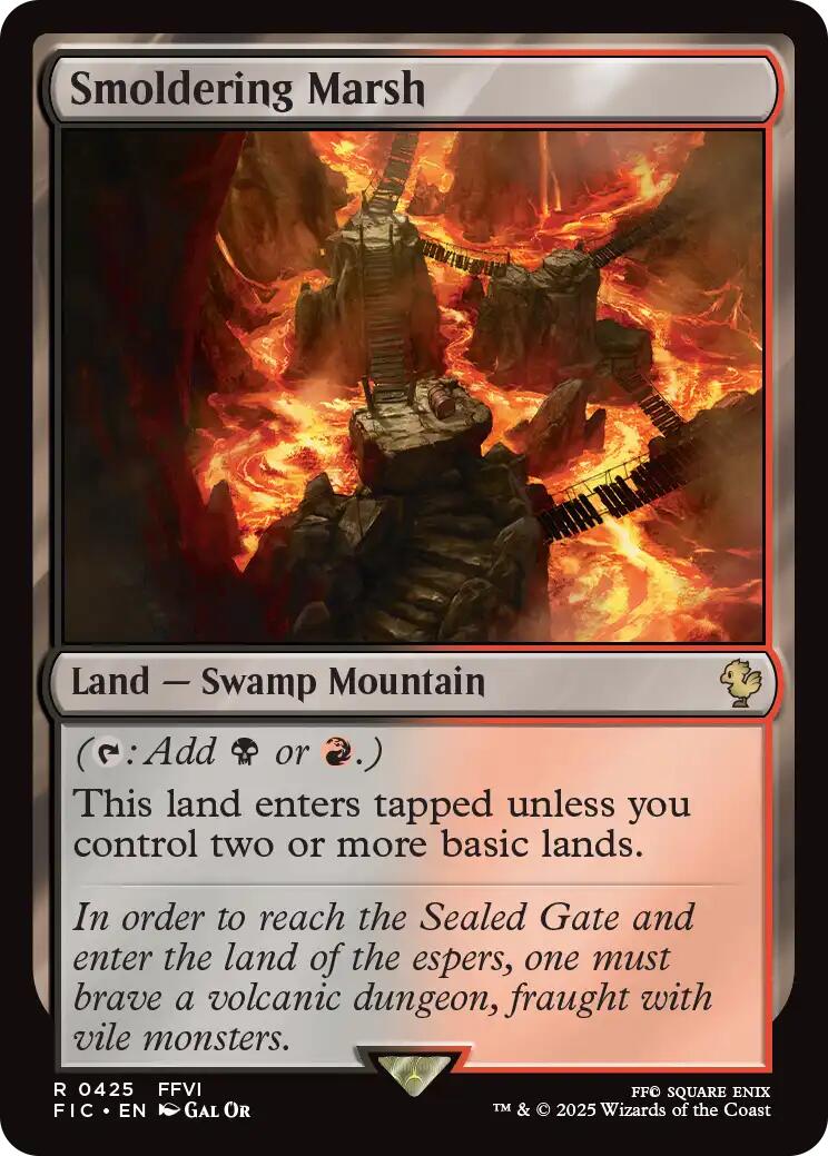 Smoldering Marsh (Surge Foil) [FINAL FANTASY Commander] | Game Master's Emporium (The New GME)