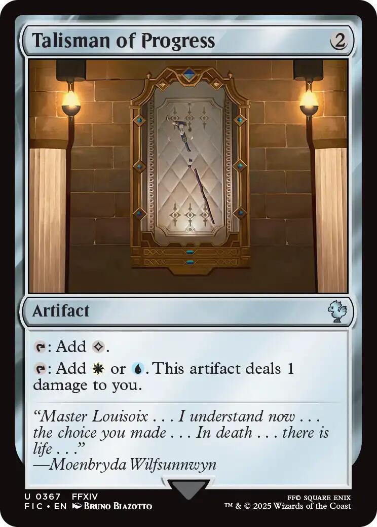 Talisman of Progress (Surge Foil) [FINAL FANTASY Commander] | Game Master's Emporium (The New GME)