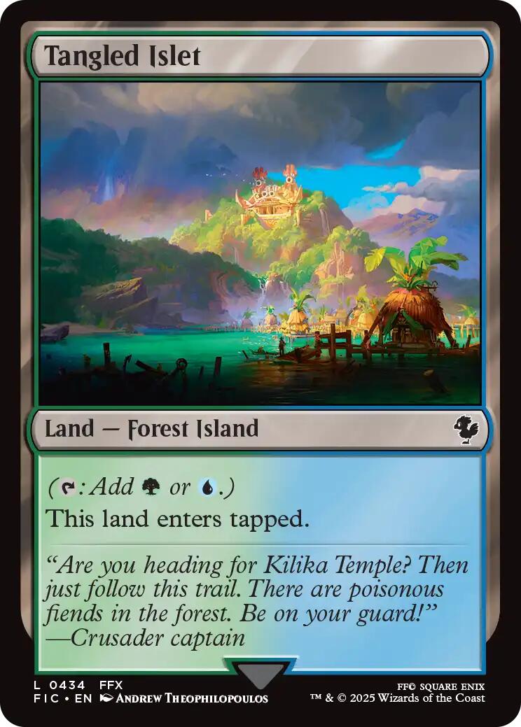 Tangled Islet (Surge Foil) [FINAL FANTASY Commander] | Game Master's Emporium (The New GME)