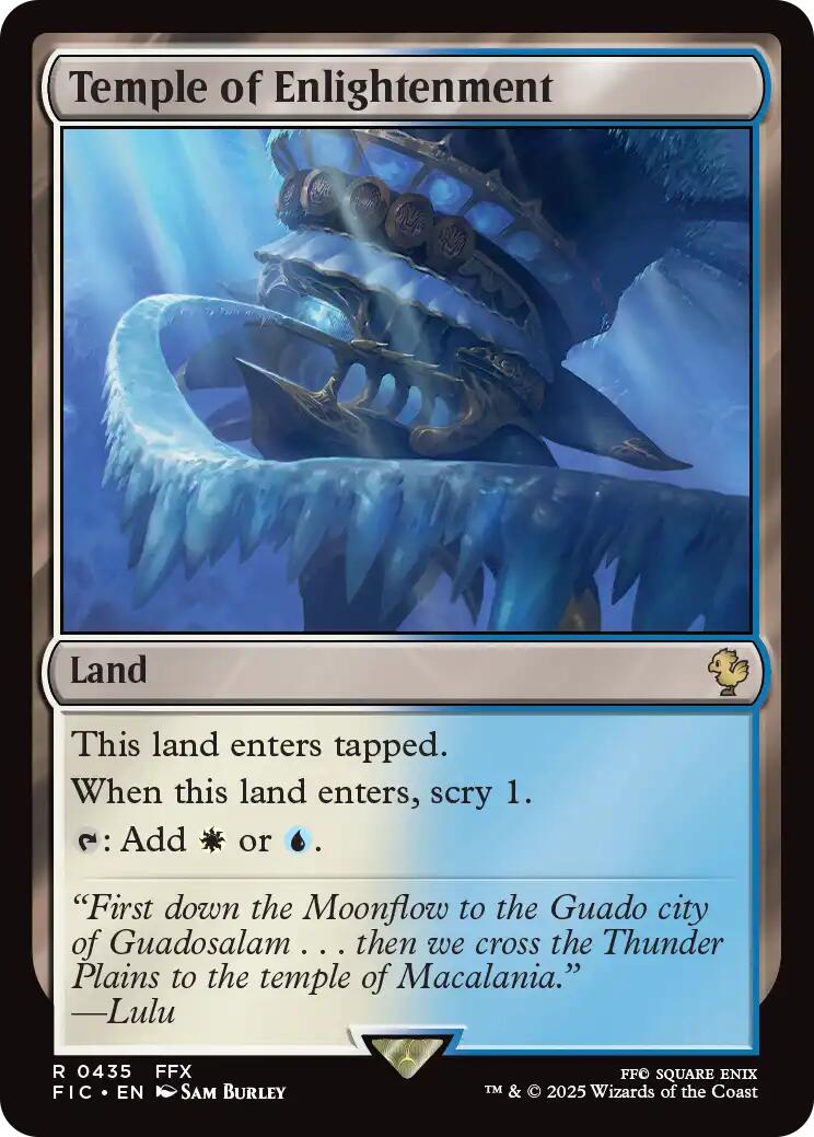 Temple of Enlightenment (Surge Foil) [FINAL FANTASY Commander] | Game Master's Emporium (The New GME)