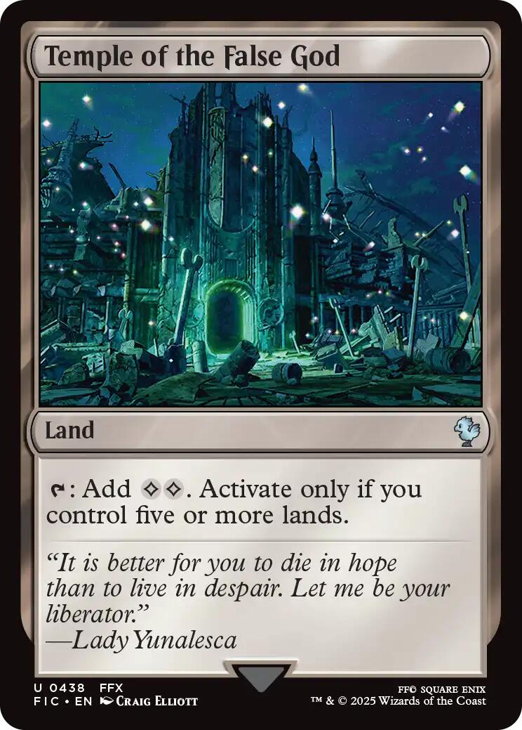 Temple of the False God (Surge Foil) [FINAL FANTASY Commander] | Game Master's Emporium (The New GME)