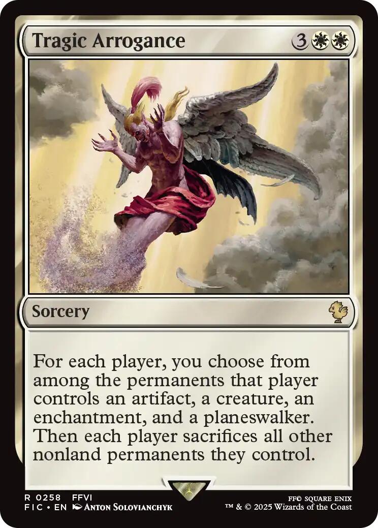 Tragic Arrogance (Surge Foil) [FINAL FANTASY Commander] | Game Master's Emporium (The New GME)