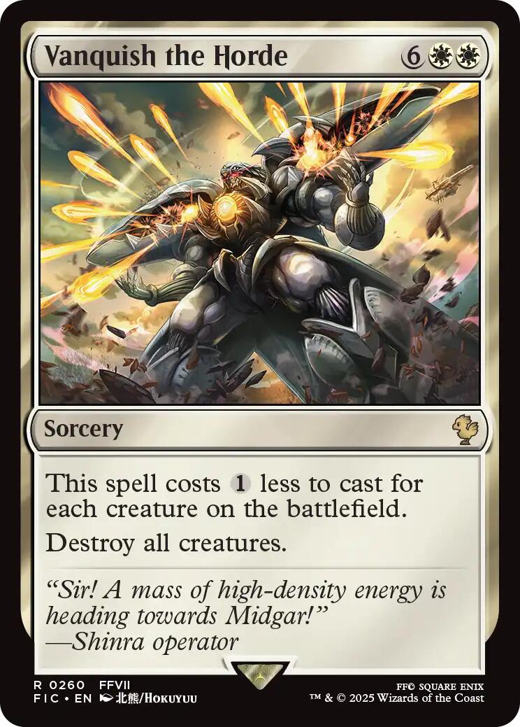Vanquish the Horde (Surge Foil) [FINAL FANTASY Commander] | Game Master's Emporium (The New GME)