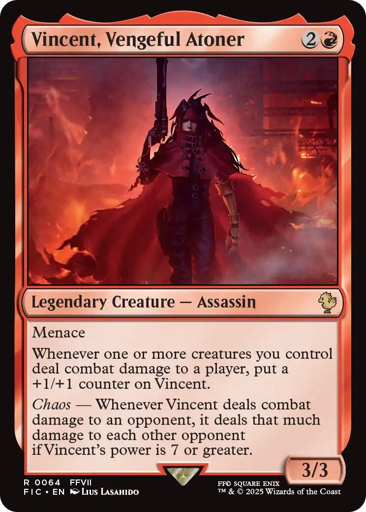 Vincent, Vengeful Atoner (Surge Foil) [FINAL FANTASY Commander] | Game Master's Emporium (The New GME)