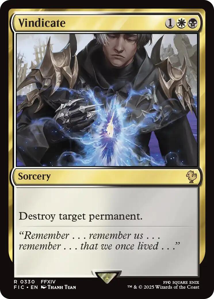 Vindicate (Surge Foil) [FINAL FANTASY Commander] | Game Master's Emporium (The New GME)