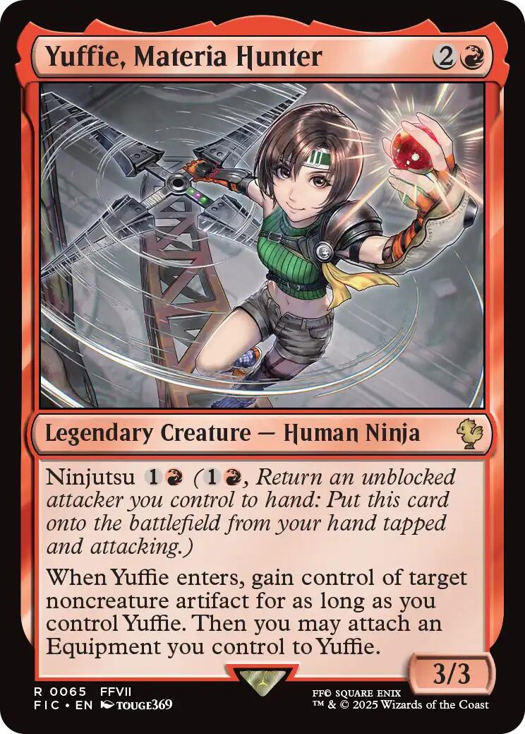 Yuffie, Materia Hunter (Surge Foil) [FINAL FANTASY Commander] | Game Master's Emporium (The New GME)