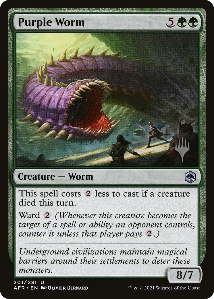 Purple Worm [Tarkir: Dragonstorm Promos] | Game Master's Emporium (The New GME)