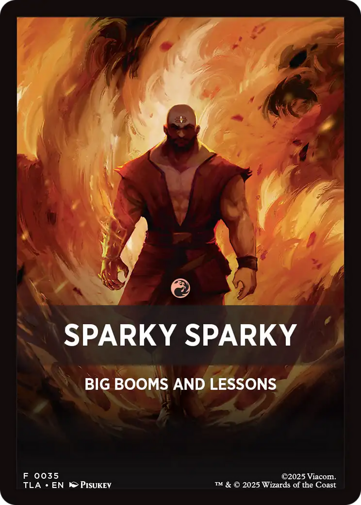Sparky Sparky Theme Card [Avatar: The Last Airbender Tokens] | Game Master's Emporium (The New GME)