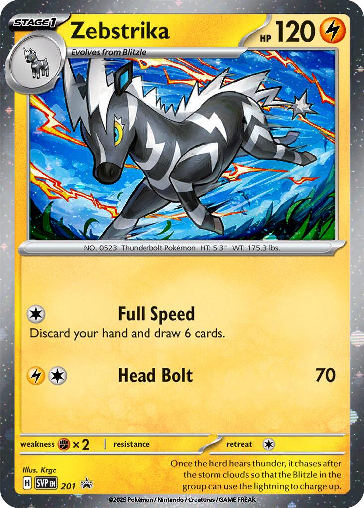 Zebstrika (201) (Cosmos Holo) [Scarlet & Violet: Black Star Promos] | Game Master's Emporium (The New GME)