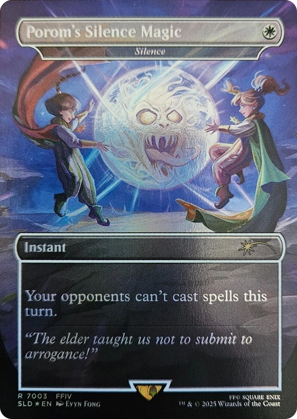 Porom's Silence Magic - Silence (Rainbow Foil) [Secret Lair Drop Series] | Game Master's Emporium (The New GME)