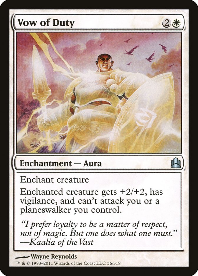 Vow of Duty [Commander 2011] | Game Master's Emporium (The New GME)