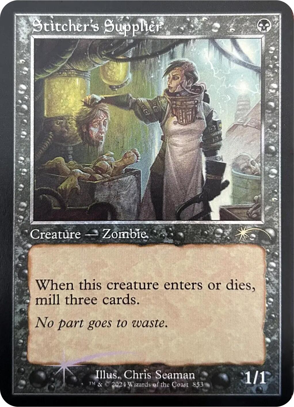Stitcher's Supplier (Retro Frame) [Secret Lair Drop Series] | Game Master's Emporium (The New GME)
