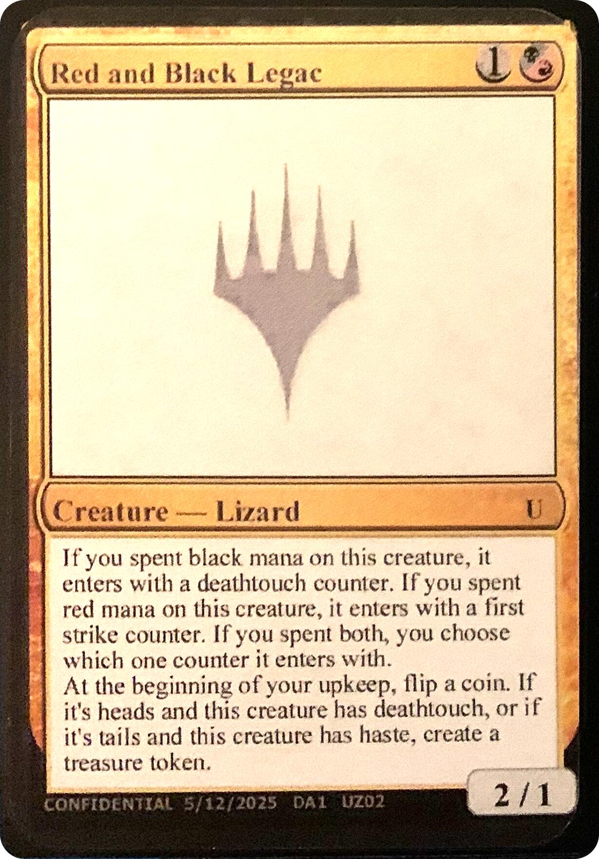 Red and Black Legac [Unknown Event] | Game Master's Emporium (The New GME)
