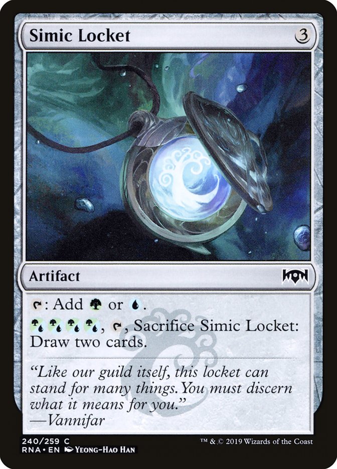 Simic Locket [Ravnica Allegiance] | Game Master's Emporium (The New GME)