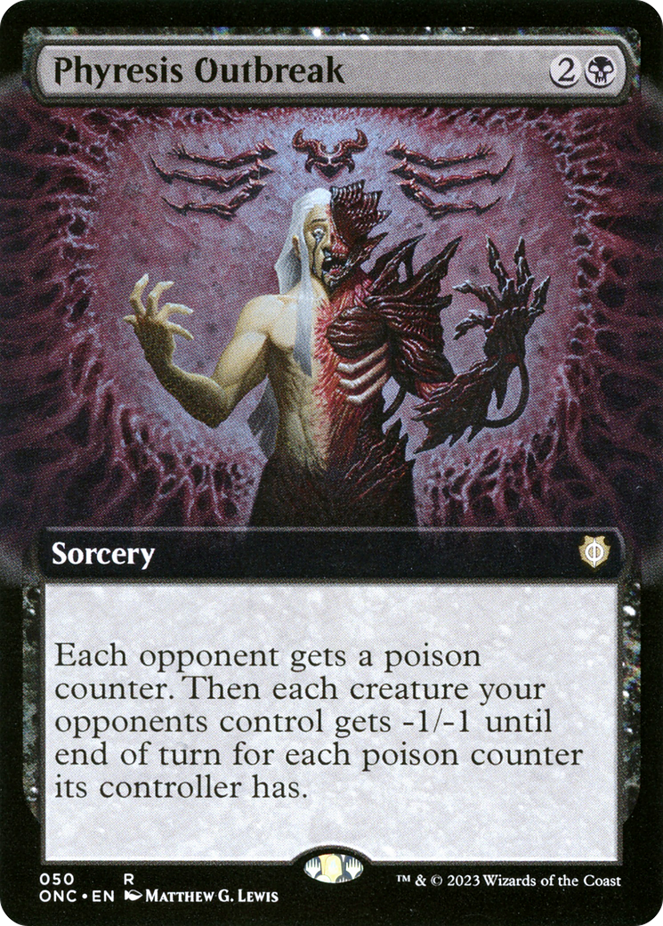 Phyresis Outbreak (Extended Art) [Phyrexia: All Will Be One Commander] | Game Master's Emporium (The New GME)