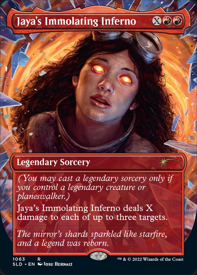 Jaya's Immolating Inferno (Borderless) [Secret Lair Drop Series] | Game Master's Emporium (The New GME)